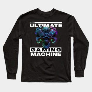 Gamer's Cybernetic Skull Long Sleeve T-Shirt